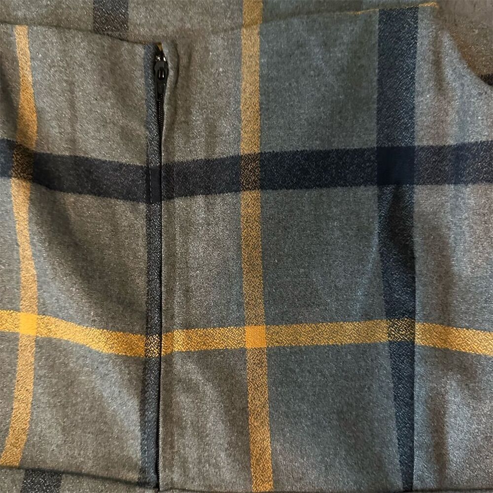 ModCloth Plus Size 1X Gray Plaid Sleeveless Jumpsuit Casual Fall - Picture 3 of 6